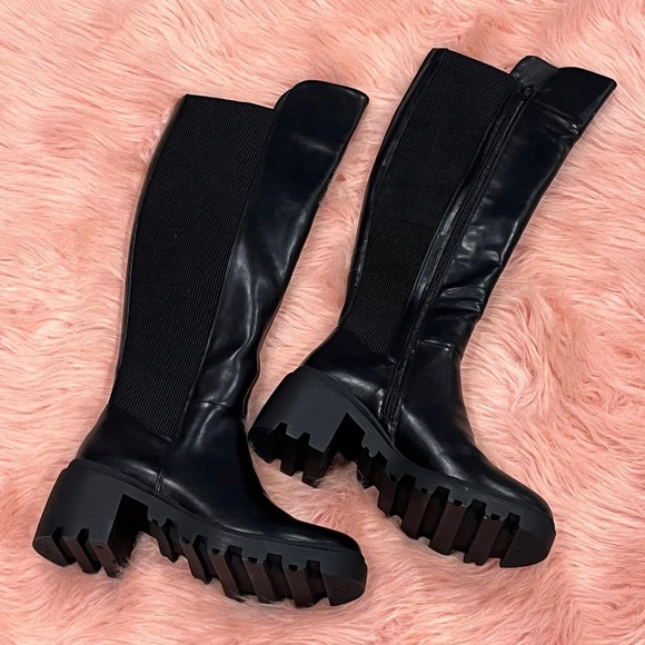 ayden chunky block heel boot